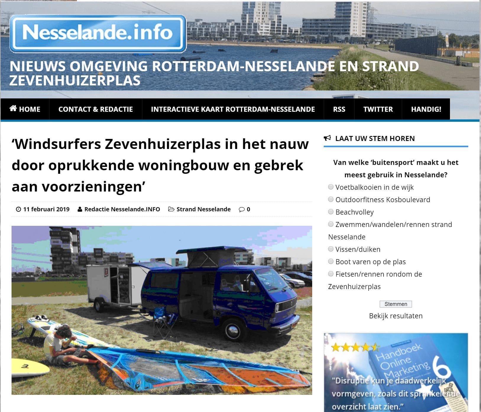 nesselande-info publicatie windsurfing rotterdam